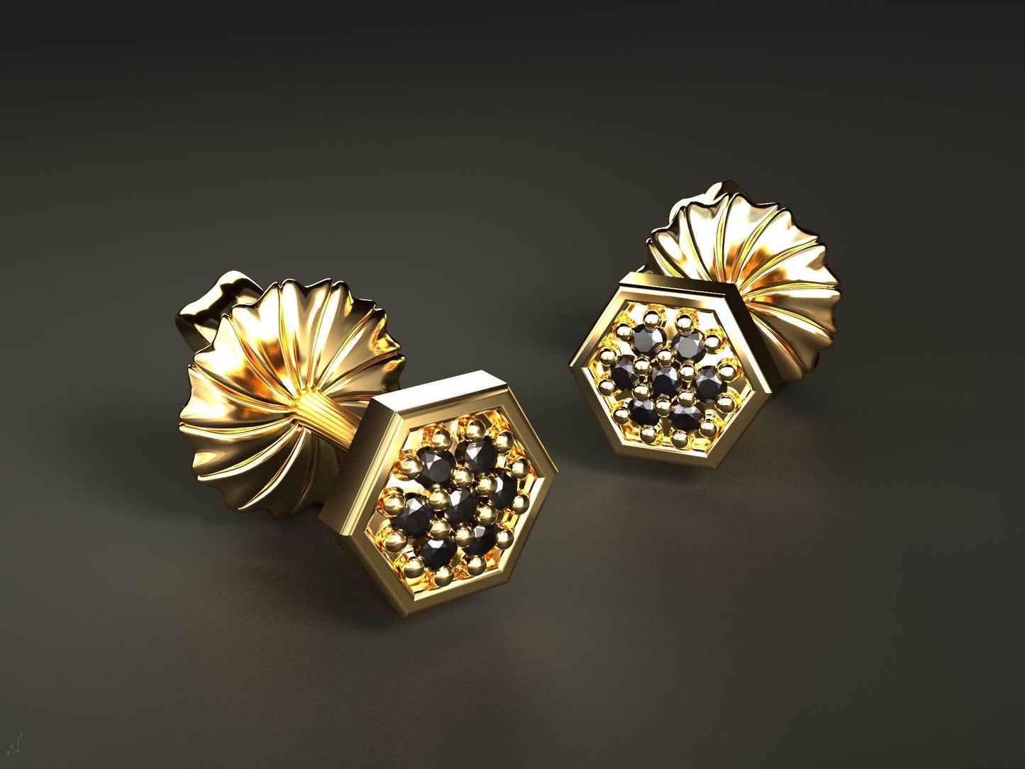 Honey Drip Stud Earrings - Lukali & Company