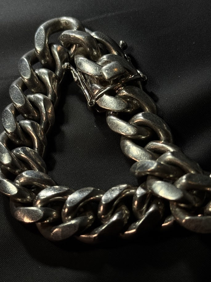 10.9mm Silver Cuban Link Bracelet