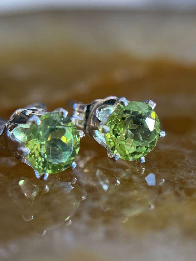 Peridot Studs