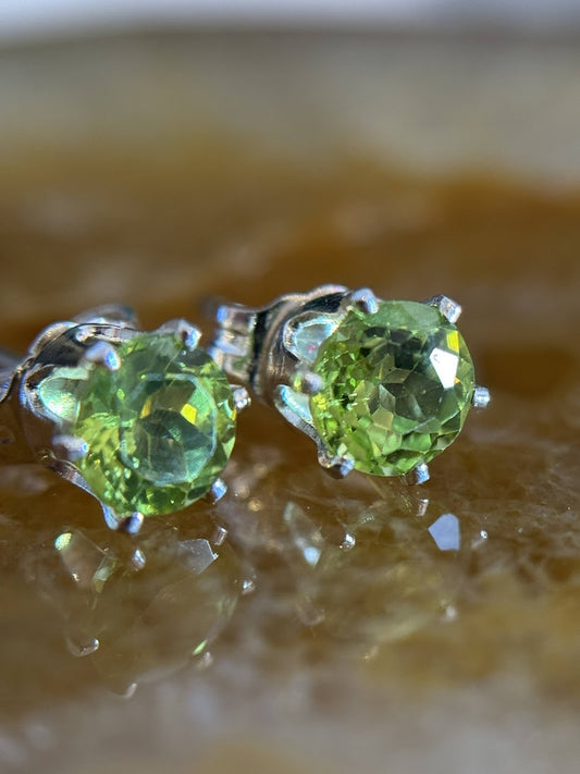 Peridot Studs