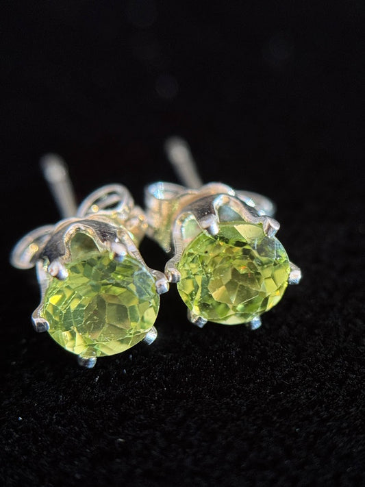 Peridot Studs