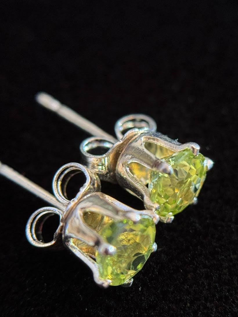 Peridot Studs