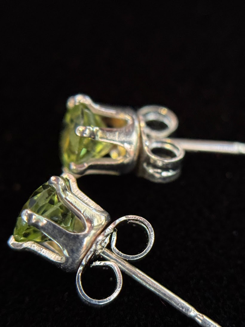 Peridot Studs