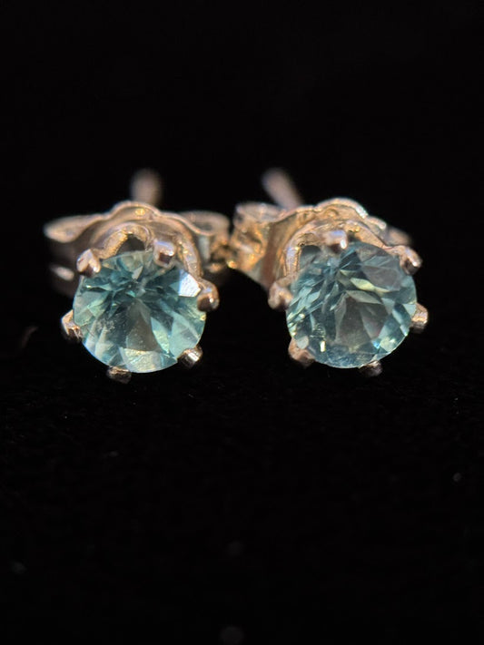 Cool Breeze Aquamarine Studs