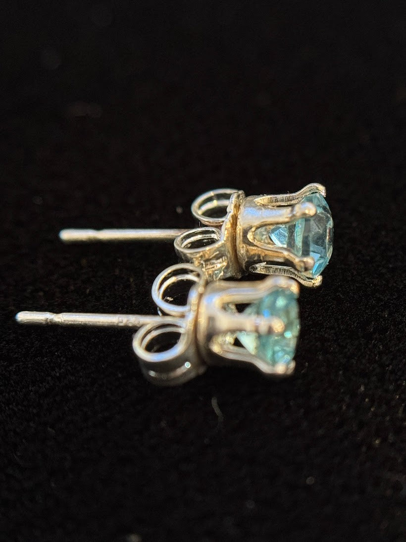 Cool Breeze Aquamarine Studs