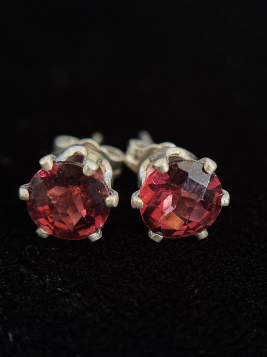 Garnet Stud Earrings