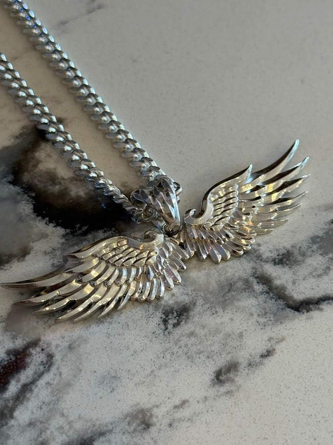 Americana Wings Pendant - Solid 925 Silver