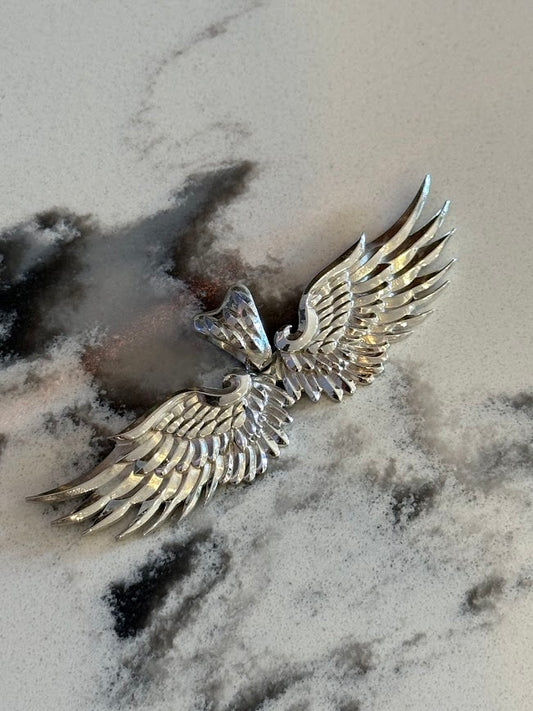 Americana Wings Pendant - Solid 925 Silver