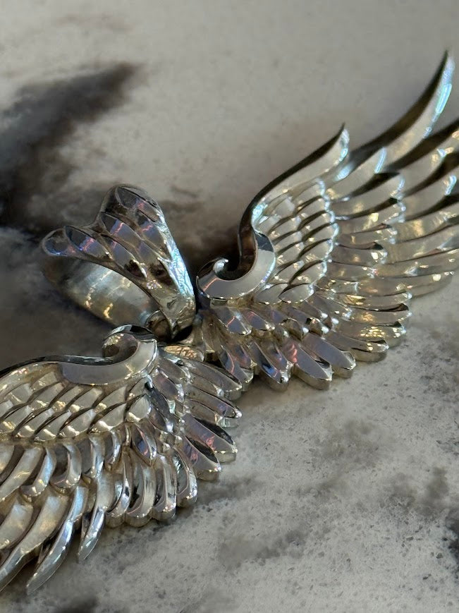 Americana Wings Pendant - Solid 925 Silver