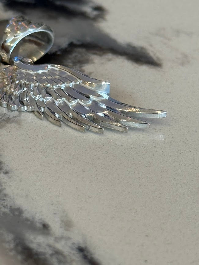Americana Wings Pendant - Solid 925 Silver