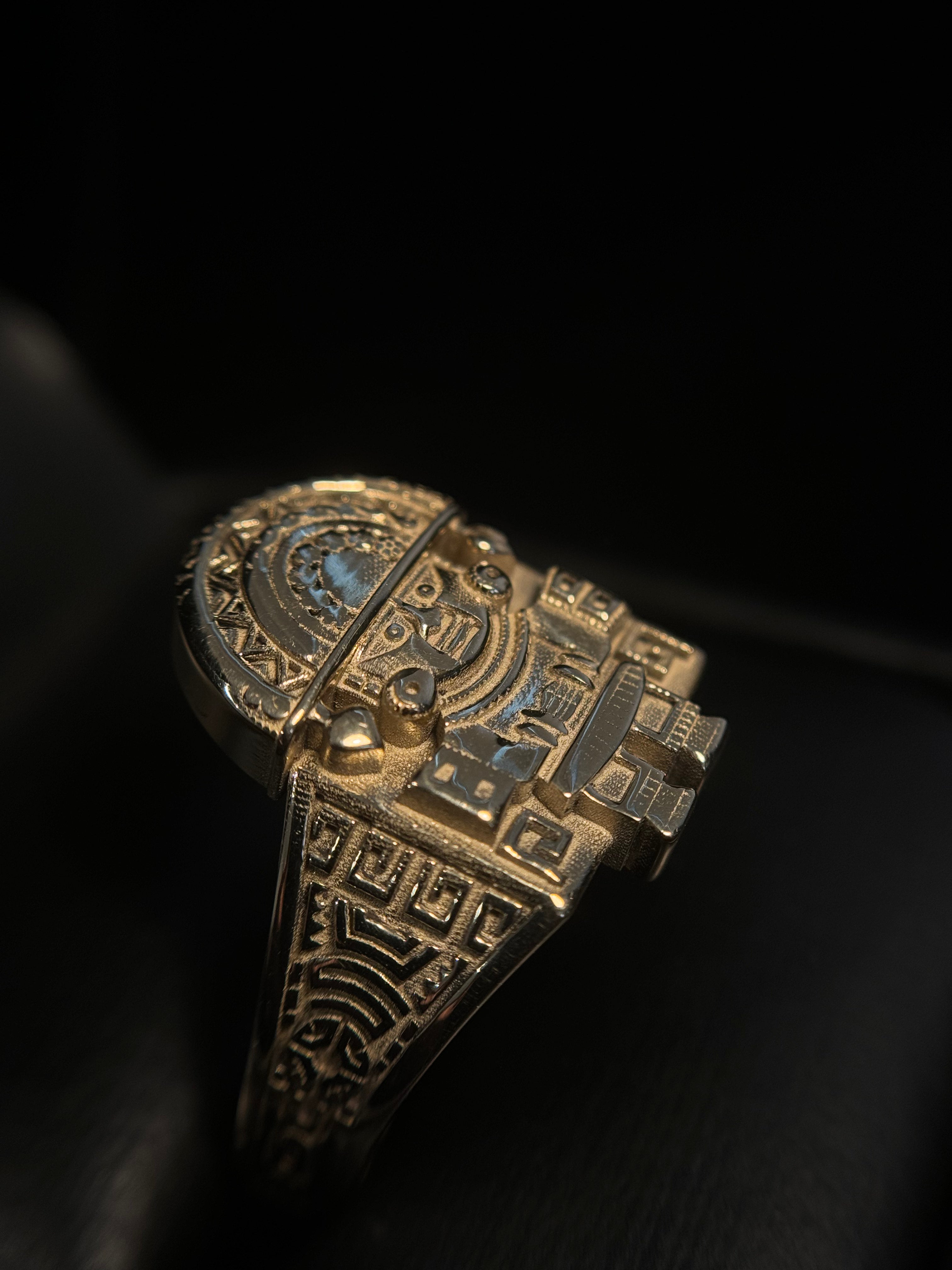 14K Gold Custom Tumi Totem Ring Story – Lukali and Co | Art Redefined ...