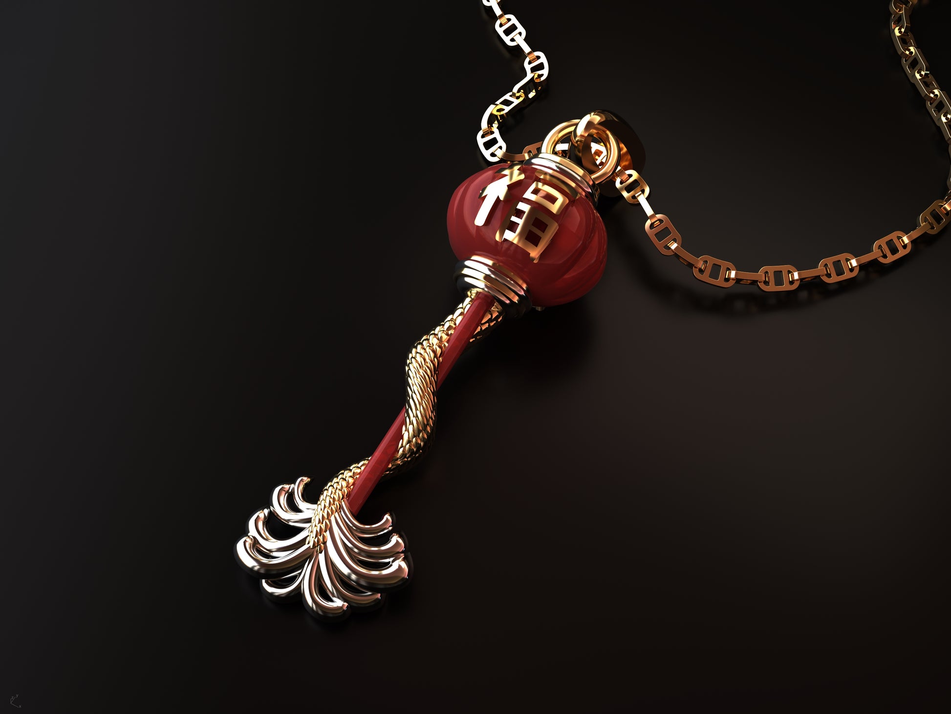 Embrace the Lunar New Year in elegance with this gorgeous pendant made with 14K yellow gold. This exquisite sculpture, which was painstakingly made with every detail in mind, perfectly reflects the spirit of the event. With its elaborate design and symbolic themes, it is a timeless homage to grace and heritage.