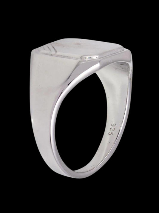 Sterling Silver Men's Signet Ring