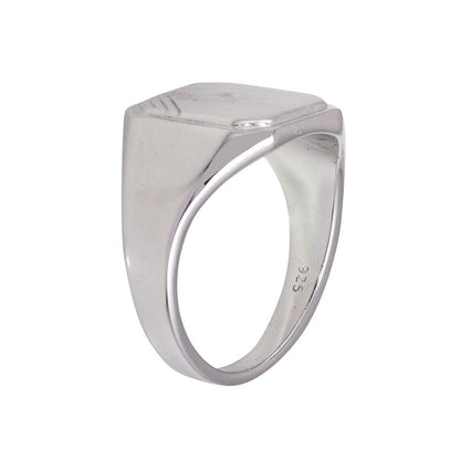 Engravable Octagon Signet Ring