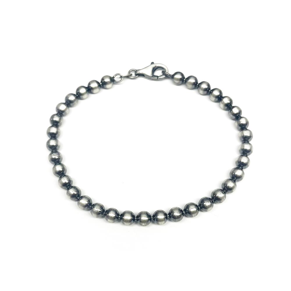 Gunmetal Bead Bracelet