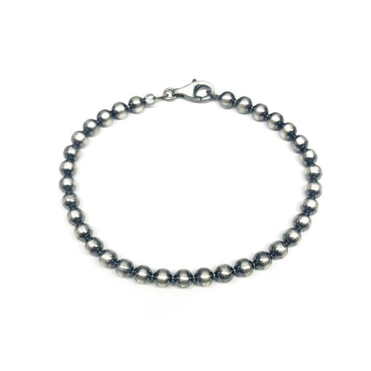 Gunmetal Bead Bracelet
