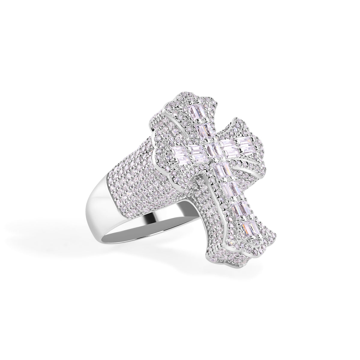 Fleur-de-Lis Baguette Ring