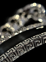 Cuban Greek Key ID Bracelet
