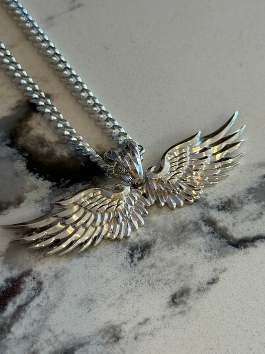 Americana Wings Pendant - Solid 925 Silver